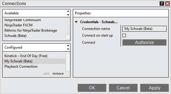 ninjatrader-schwab-connection